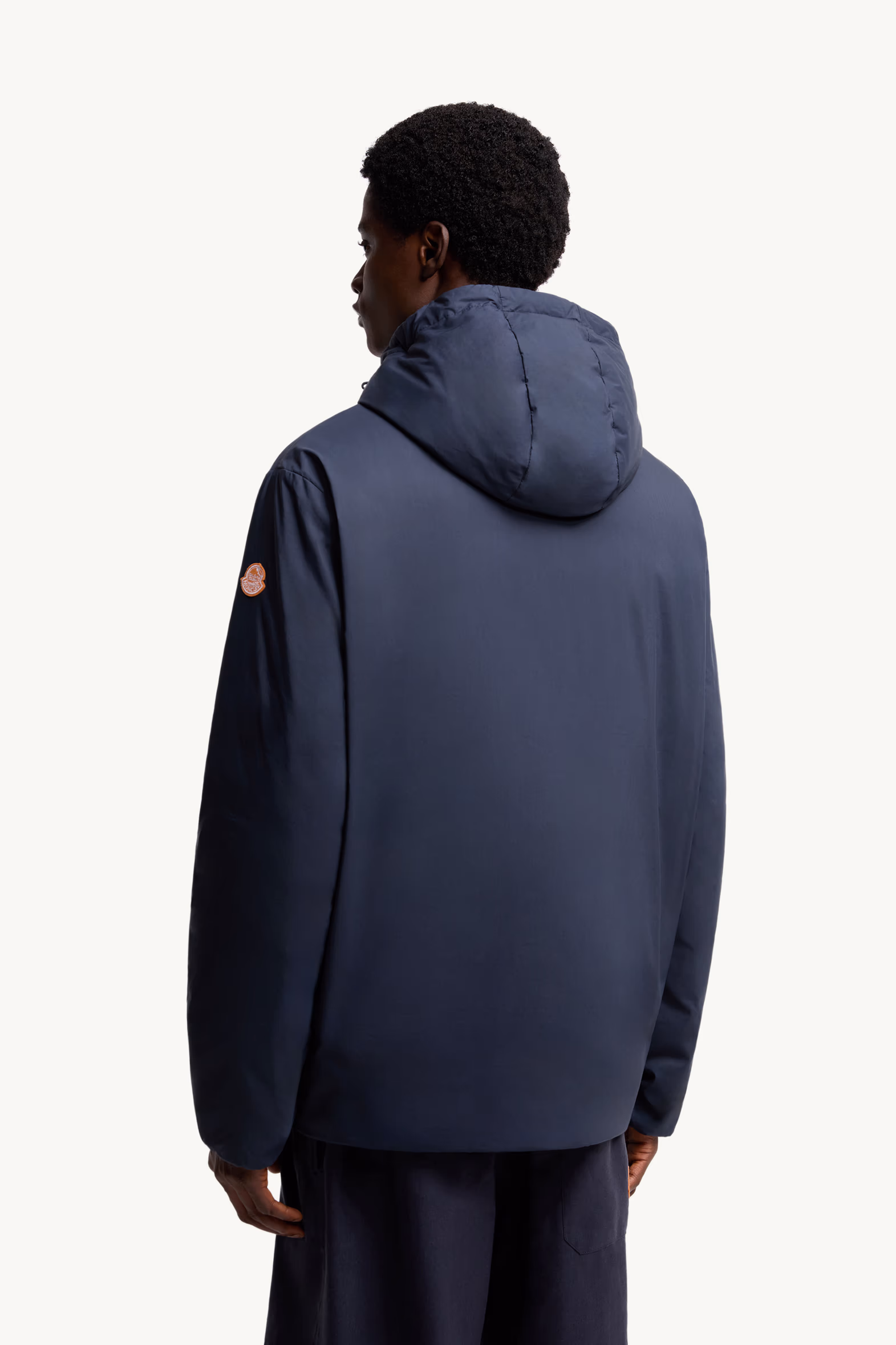 Moncler x Gilga Farm Designed by Donald Glover Caracara Short Down Jacket Men Navy Blue Moncler 5
